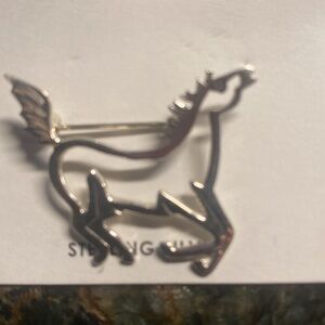 Sterling Silver Horse Pin🌺 Navajo